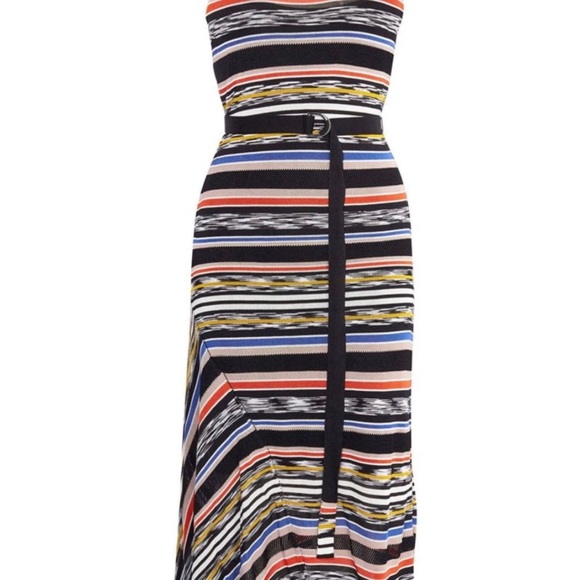 NWOT KAREN MULLEN Asymmetric Multicolored Dress Size:XS - Picture 8 of 10